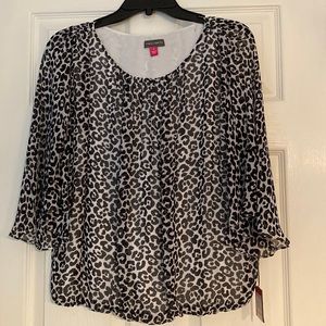 Animal print blouse